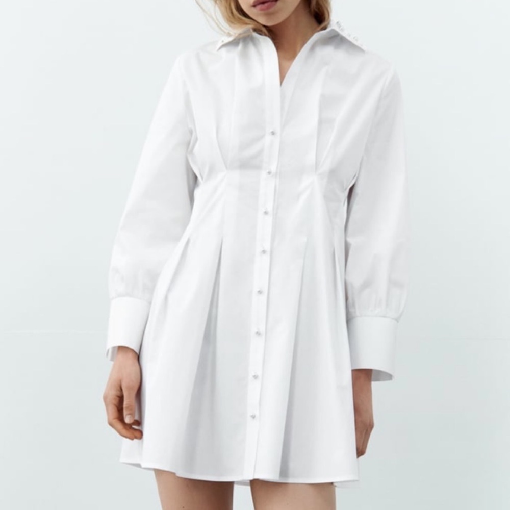 Zara Pearl shirt dress